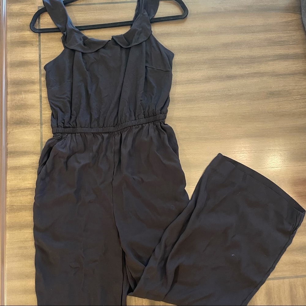 LOFT - Black jumpsuit with pockets